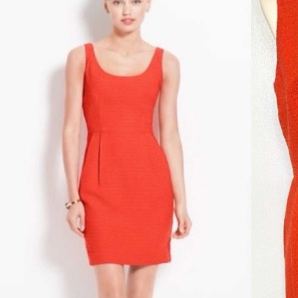 Ann Taylor 00 petite orange dress